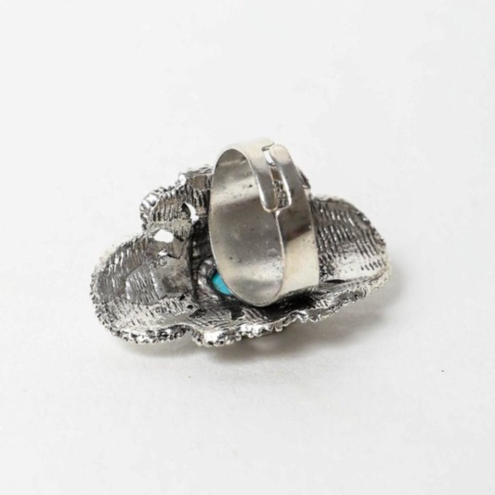 Florette Adjustable Turquoise Ring - Picture 2 of 4